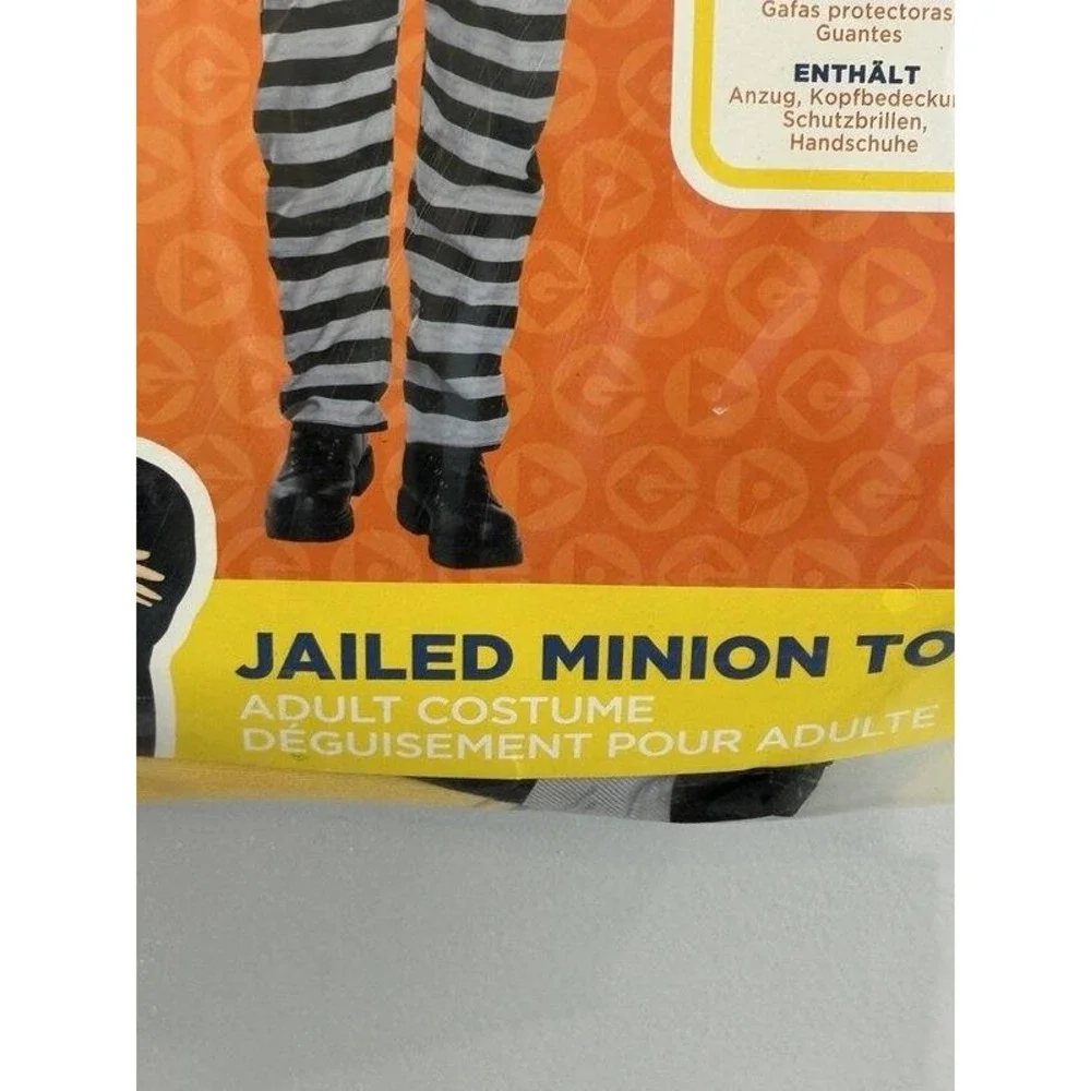 Despicable Me Jailed Minion Tom Costume Adult Size X-Large 46 48 New in Package